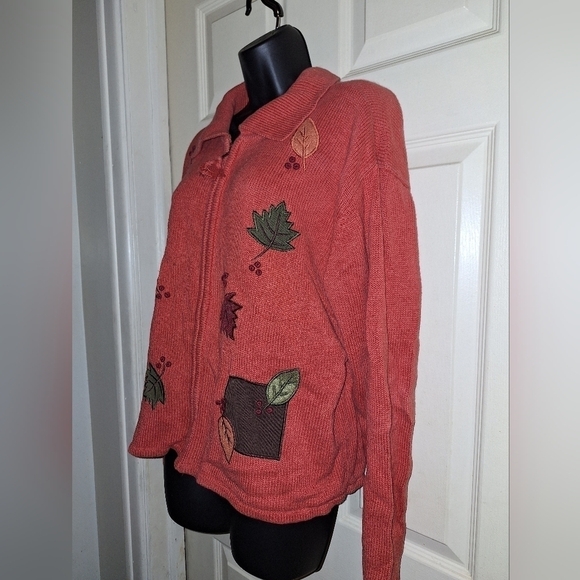 Crystal kobe zip up sweater size large - Picture 5 of 6